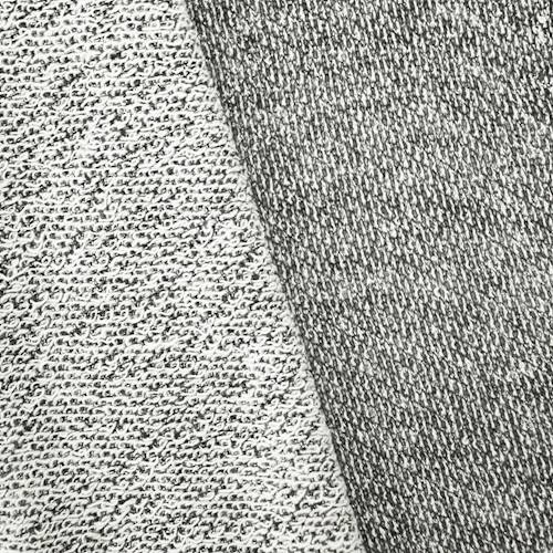 Gunmetal/White/Silver Sparkle French Terry Knit 78009
