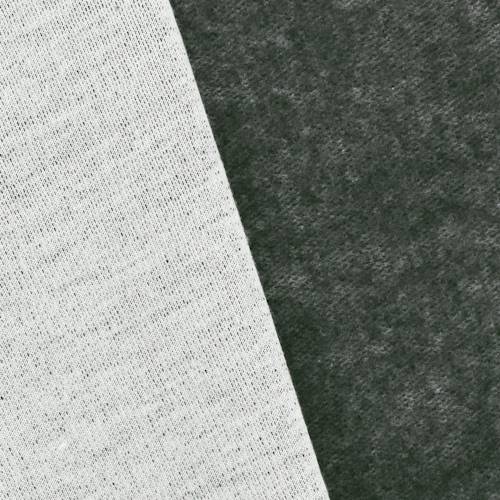Storm Gray/White Bamboo Blend Fleece Knit 78112