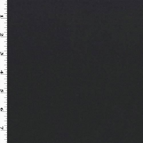 *1 YD PC--Jade Black Wool Gabardine Suiting