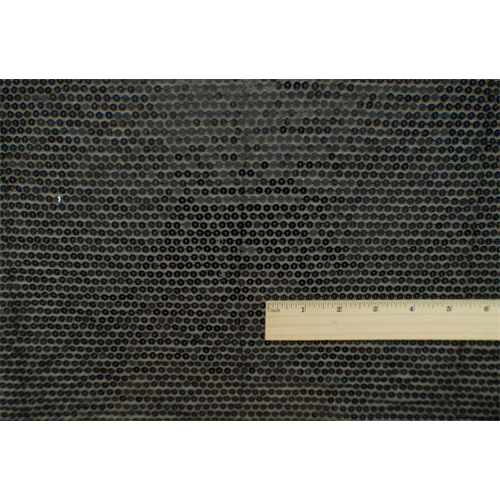 *2 7/8 YD PC--Sheer Black Sequined Mesh