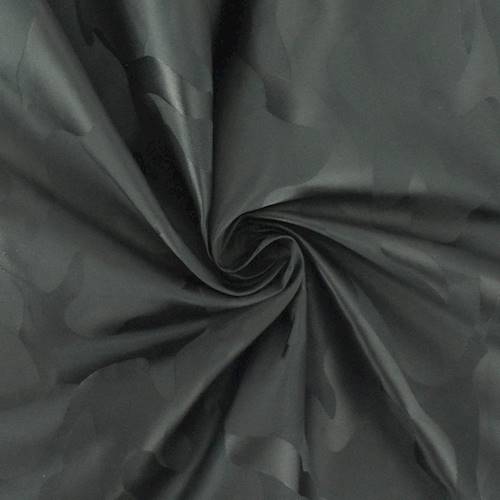 *3 3/8 YD PC--Black Camouflage Nylon Jacquard Lining