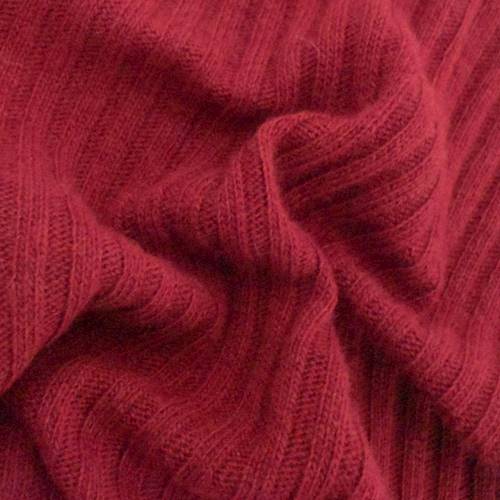 *7/8 YD PC--Red Rib Sweater Knit