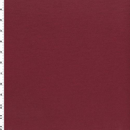 *2 1/8 YD PC--Ruby Wine Red Crepe Double Knit
