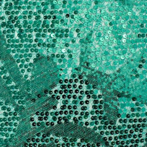 Enchanted Green Abstract Sequin Mesh 78639