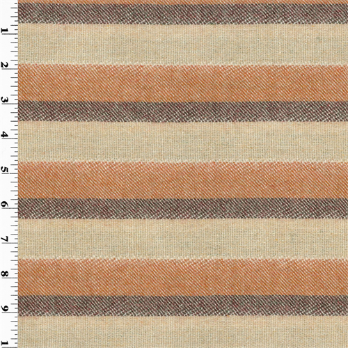 *1 1/2 YD PC--Striped Wool Lame Jacketing
