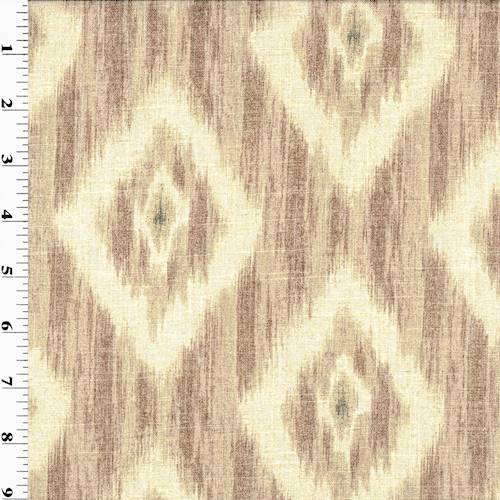 *4 YD PC - Brown/Beige Raymond Waites Jla Ikat Home Decorating Fabric DFWX0147-X