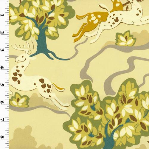 *1 YD PC -Beige/Green Multi Waverly Prance Decorating Fabric DFWX0294-X