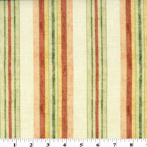 *3 1/2 YD PC - Beige/Multi Mill Creek Stripe Print Decorating Fabric DFWX0339-X