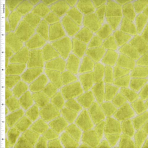 *3/4 YD PC-Moss Green Stone Print Pile Home Decor Fabric DFWX0382-X
