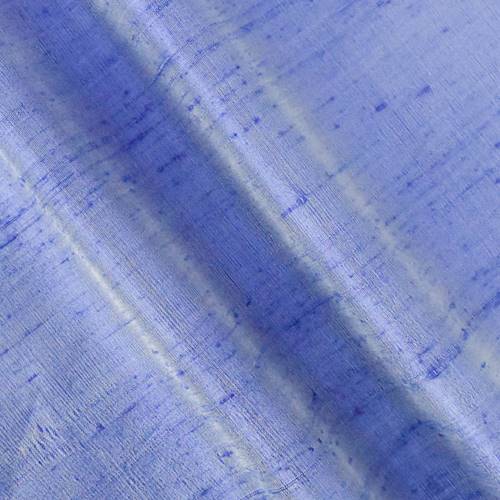 Faded Cobalt Blue Iridescent Silk Dupioni Shantung 78931