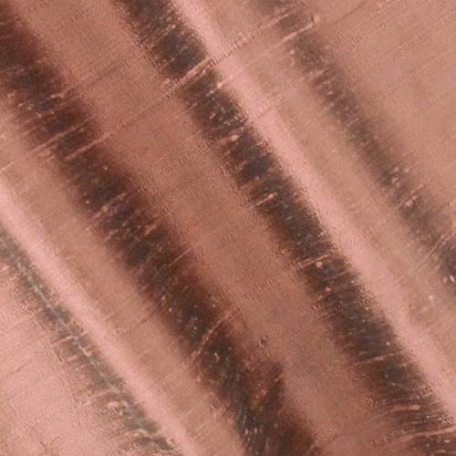 Copper Brown Iridescent Silk Dupioni Shantung 78934