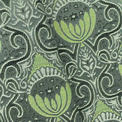 Rainy Green/Multi Abstract Acanthus Silk Blend Jacquard 78887