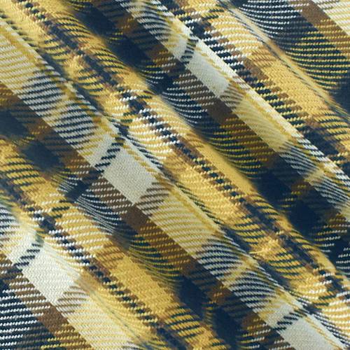 Yellow/Black/Multi Cotton Plaid Jacketing 78767