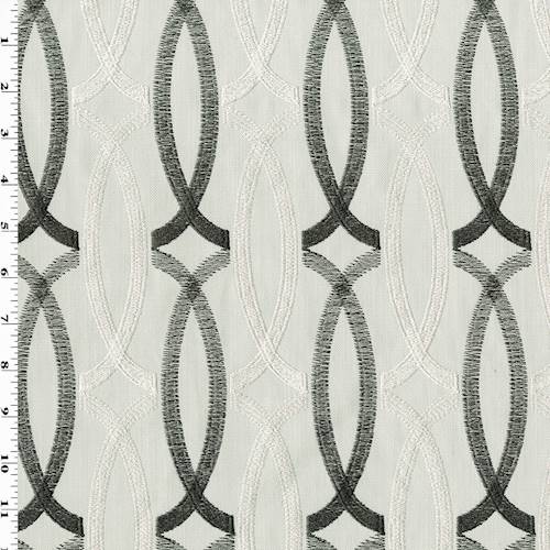 Stone Beige/Multi Imperial Trellis Embroidered Canvas DFW55389
