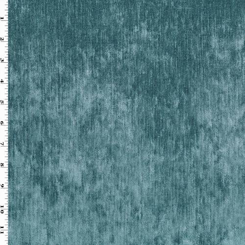 4 3/8 YD PC - Deep Teal Chenille Home Decorating Fabric DFWX0488-X
