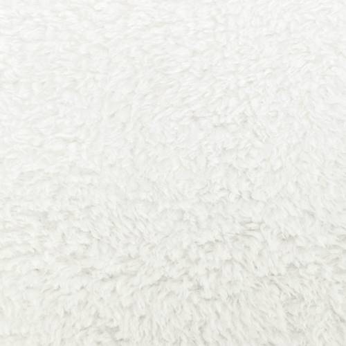 Powder White Double Sided Sherpa Fleece Knit DFW10858