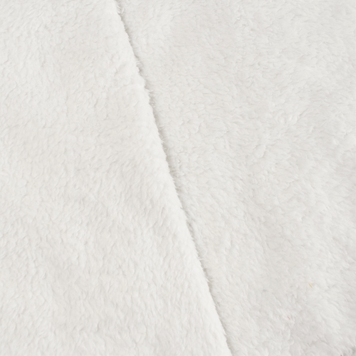 Powder White Double Sided Sherpa Fleece Knit