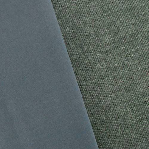 Gray Wool Blend Soft Shell Texture Knit DFW10865