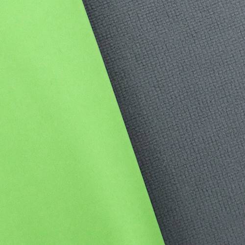 Apple Green/Gray Soft Shell Micro Grid Fleece DFW10931