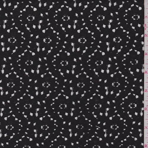 Black Floral Wave Lace