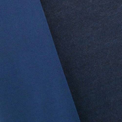 Navy Blue Wool Blend Twill Jacketing DFW10956