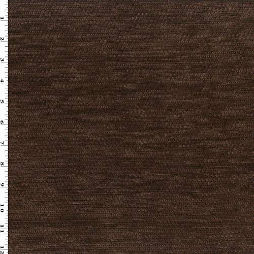 Deep Brown Chenille Dobby Home Decorating Fabric DFW55460
