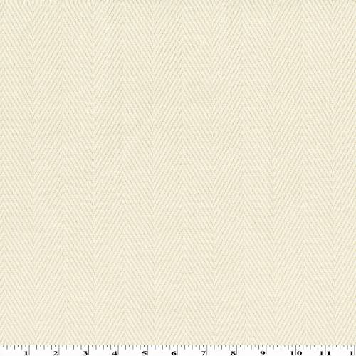 Beige Cotton Blend Herringbone Stripe Home Decorating Fabric DFW55464