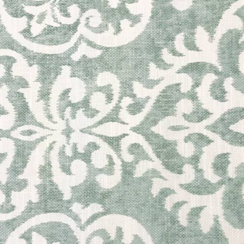 *9 7/8 YD PC--Jojoba Green Baroque Print Basket Weave Decorating Fabric DFWX0503-X