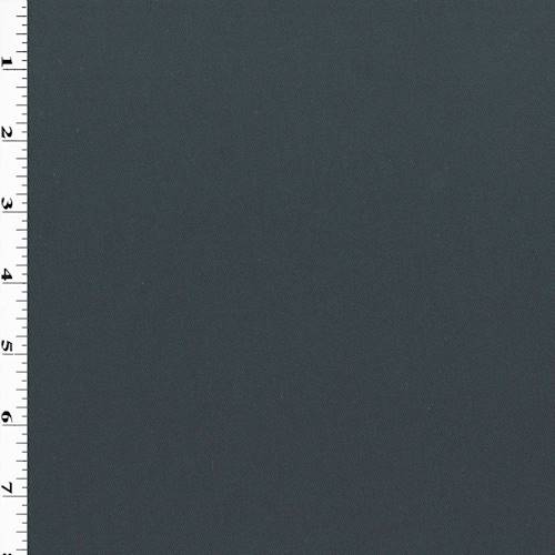 *2 1/8 YD PC--Charcoal Black Cotton Twill Gabardine Suiting