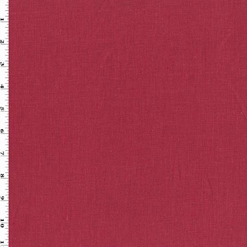 Cherry Red Linen Slub Woven Home Decorating Fabric DFW55619