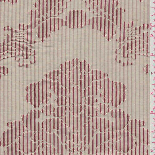 *3 5/8 YD PC--Tan Floral Damask Drapery