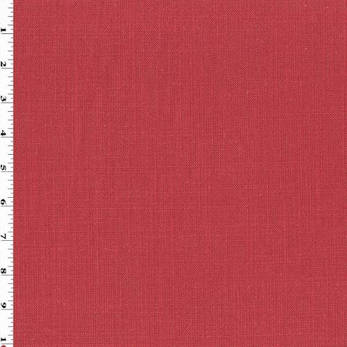 Classic Red Linen Slub Woven Home Decorating Fabric DFW55743