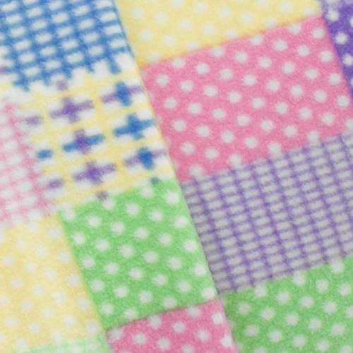 Lavender/Pink/White Multi Mixed Printed Fleece DFW10998