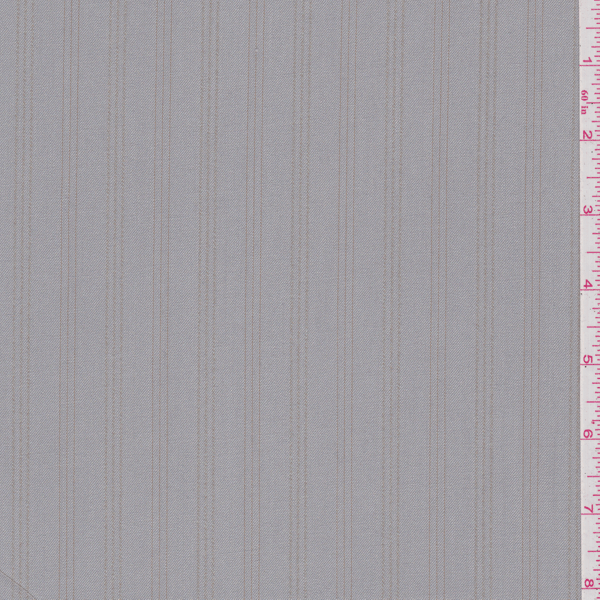 *4 7/8 YD PC--Sterling Grey Stripe Microfiber