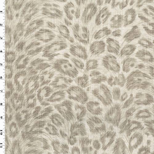*5 7/8 YD PC--Sahara Beige Cheetah Print Woven Home Decorating Fabric DFWX0574-X