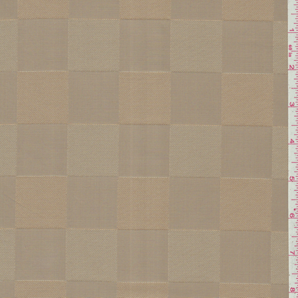 *3 1/2 YD PC--Golden Beige Silk Block Satin