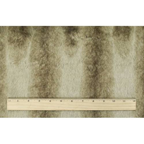 *1 1/2 YD PC--Taupe Beige/Brown Faux Fur Knit
