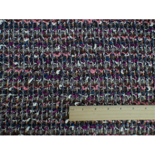 *1 1/2 YD PC--Multi Wool Blend Novelty Textured Sweater Knit