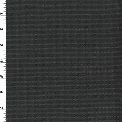 Deep Black/Gray Wool Blend Horizontal Pinstripe Suiting 80127