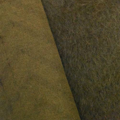 Brown Brushed Pile Wool Blend Knit Jacketing 80160