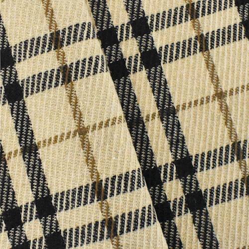Beige/Black/Brown Wool Blend Texture Plaid Jacketing 80175