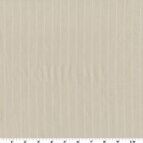 *3 1/2 YD PC--Sand Beige/White Stripe Cotton Twill