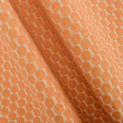 Orange/White Dot Jacquard Home Decorating Fabric DFW55782