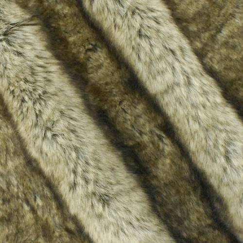 Brown/Beige Pile Faux Fur Knit DFW11024