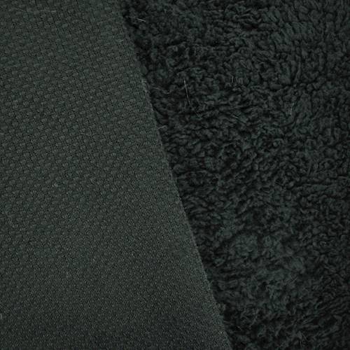 Classic Black One Sided Sherpa Fleece Knit DFW11025