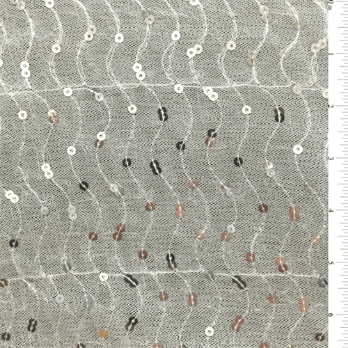 *3 YD PC--Silver Sequin Mesh