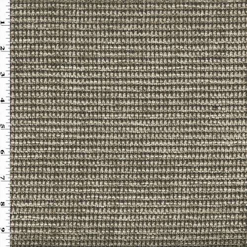 *5 YD PC-- Espresso Brown/Beige Texture Chenille Home Decorating Fabric DFWX0589-X