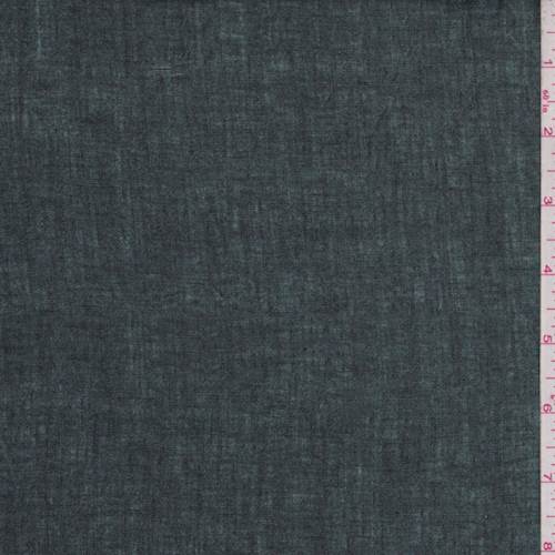 *6 YD PC--Hunter Green/Black Coated Linen