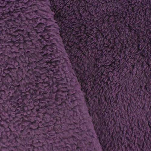 Eggplant Purple Double Sided Sherpa Fleece Knit DFW11043