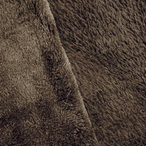 Chocolate Brown Double Sided Sherpa Fleece Knit DFW11045